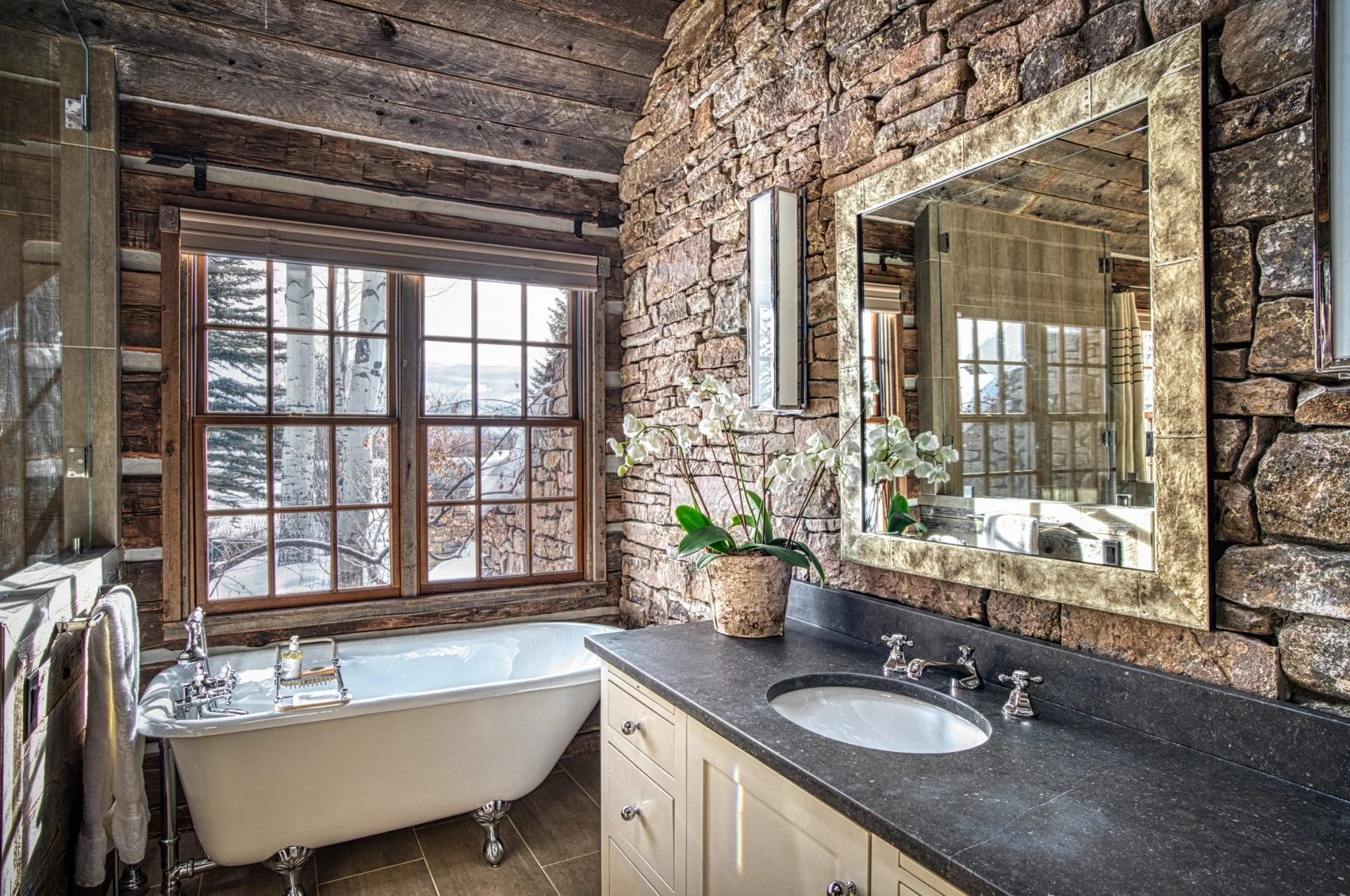 Craft Rustic Wood Room Builtins