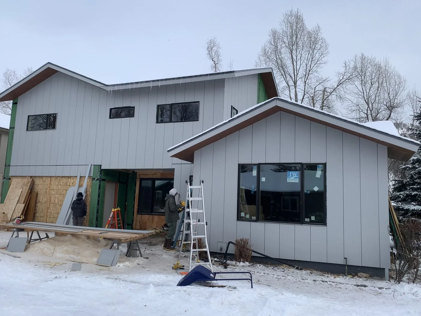 Field Process Exterior Build Snow