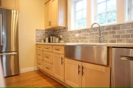 Kitchen Bath Farmhouse Sink Light Cabinet Run