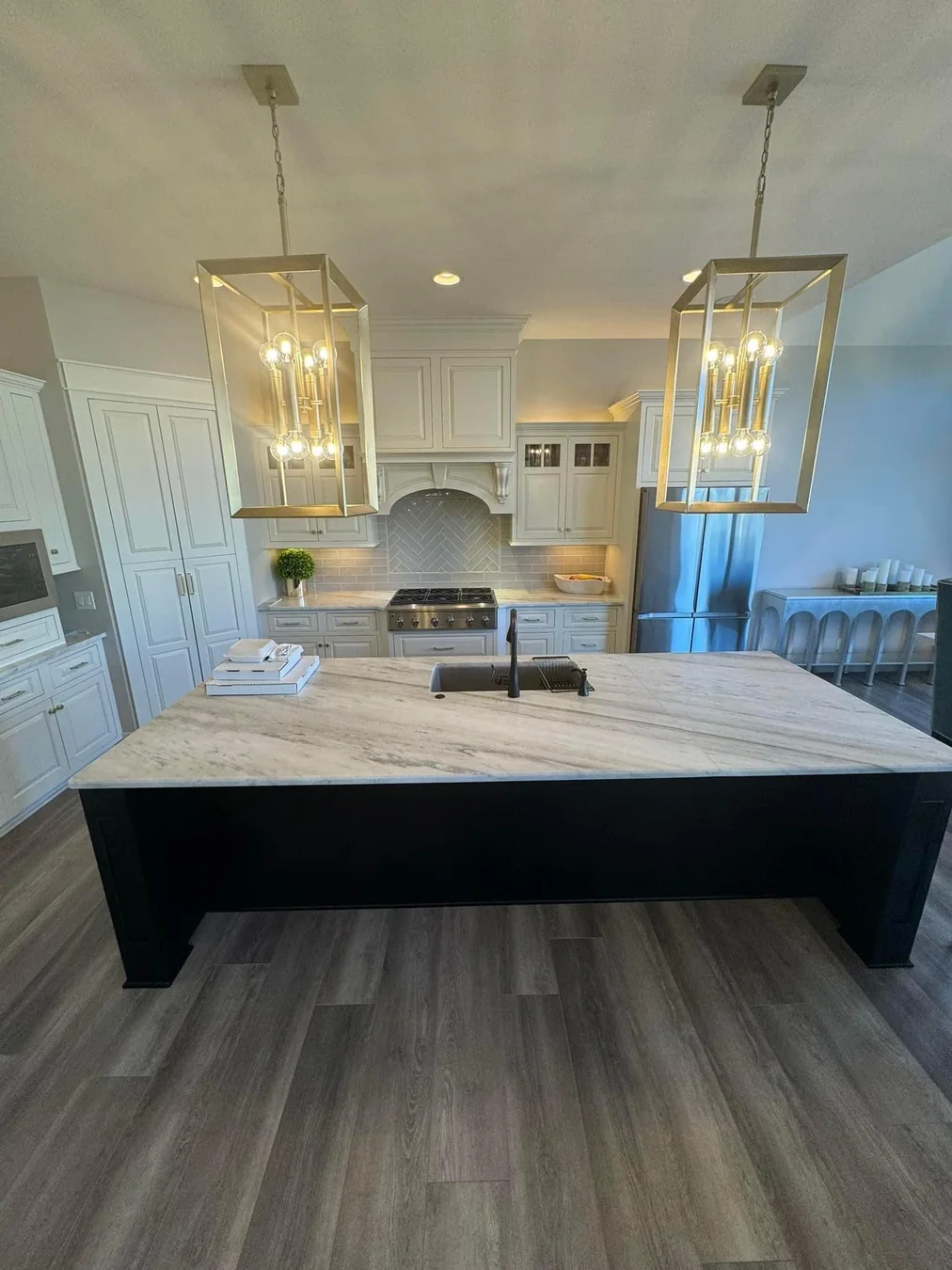 Premium Custom Large Transitional Kitchen Island