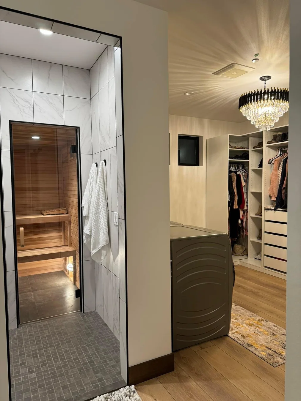 Premium Custom Sauna And Closet Suite