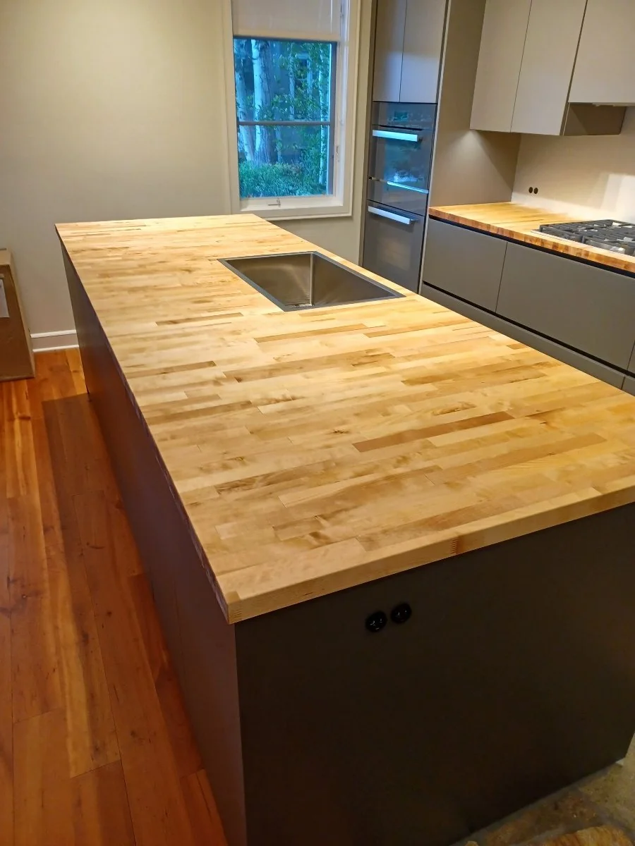 Real Butcher Block Kitchen Island