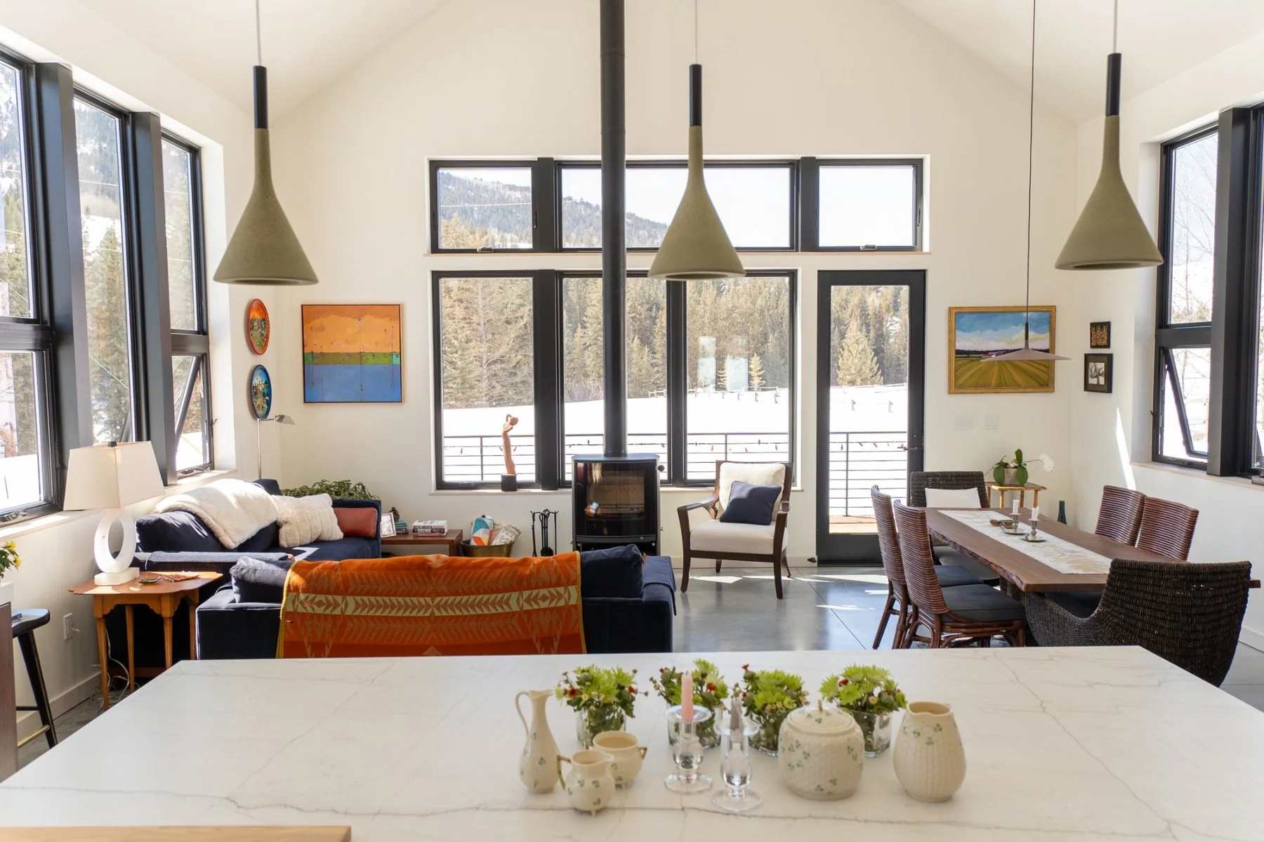 Real Modern Living Window Wall