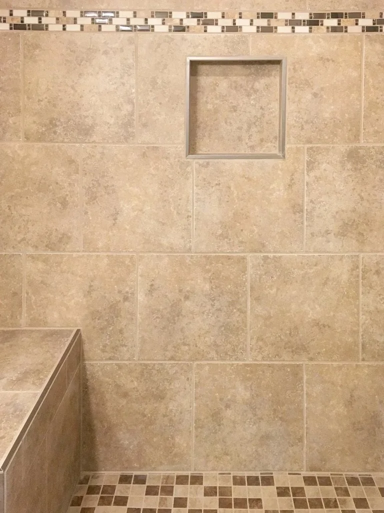 Remodel Travertine Shower Niche