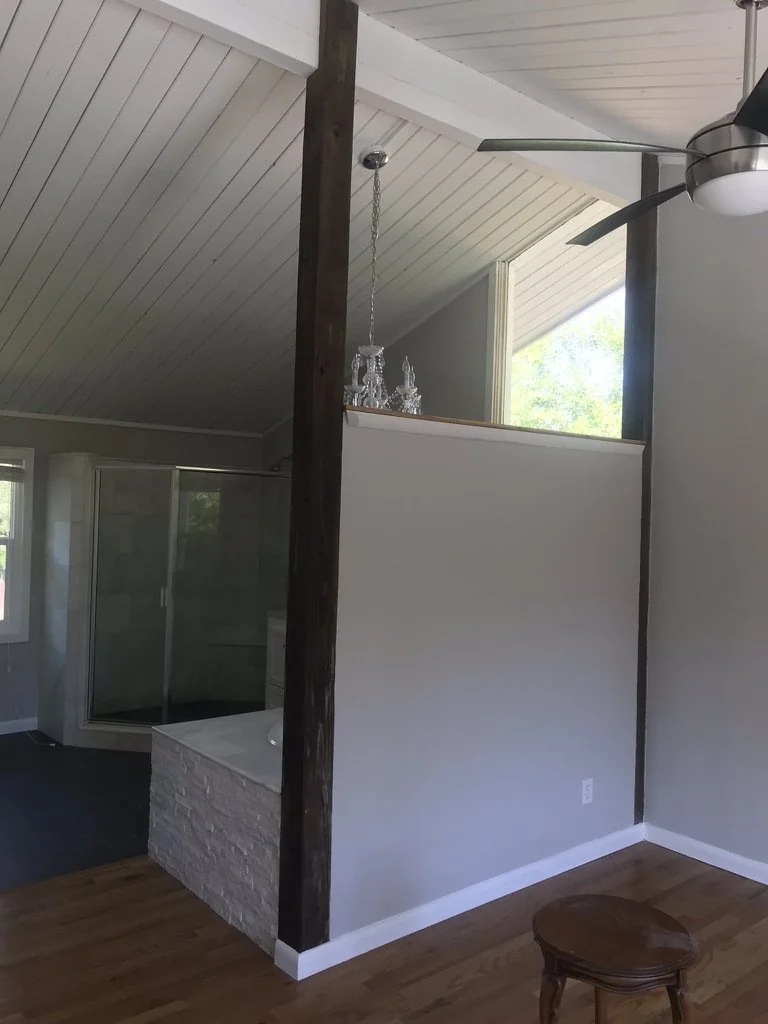 Remodel Wood Stone Tub Wall